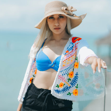 Blissful Escape Handmade Embroidery Blazer - Breathing Soul