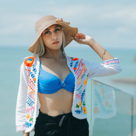 Blissful Escape Handmade Embroidery Blazer - Breathing Soul