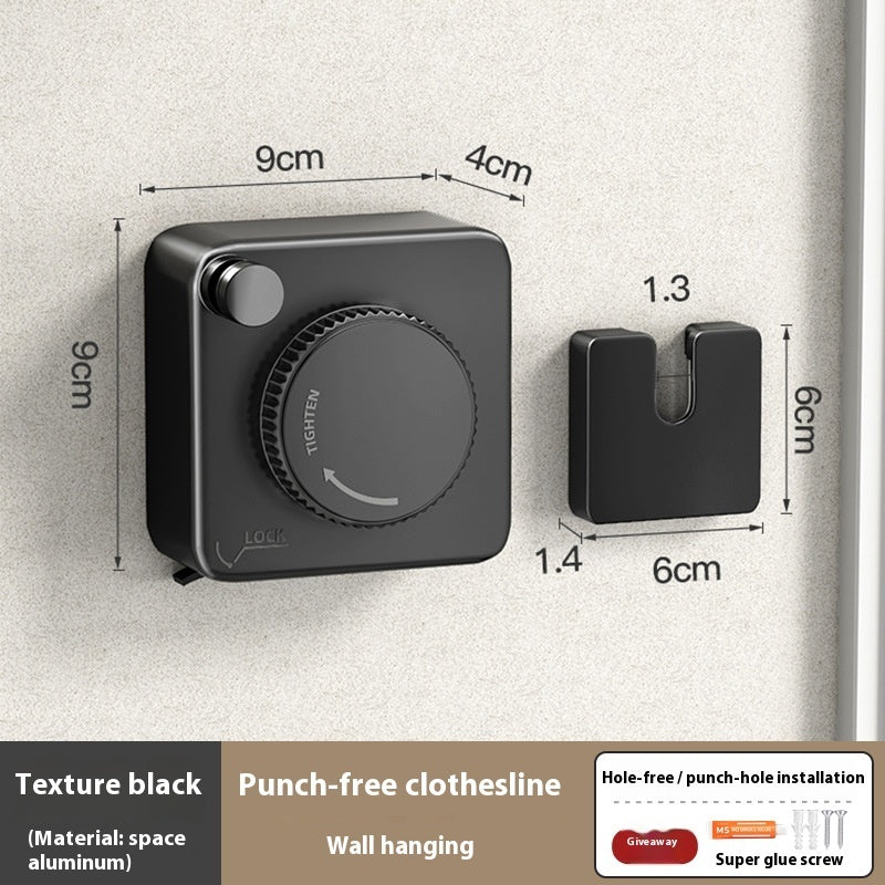 Retractable Clothesline - Indoor & Outdoor, Space-Saving Design (4.2m/4.8m)