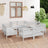9 Piece Garden Lounge Set Grey Solid Pinewood