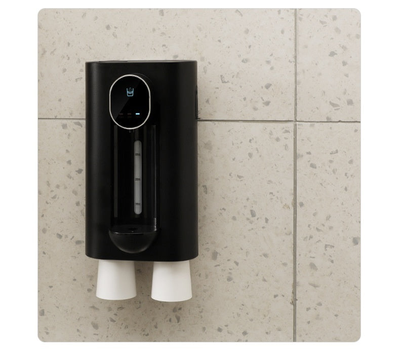 Touchless Automatic Mouthwash Dispenser - Wall Mounted, 3 Levels, 2 Cups