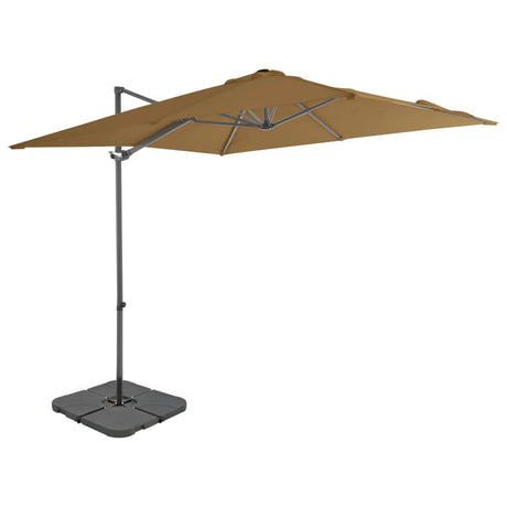 Garden Parasol with Portable Base Taupe