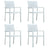 Garden Chairs 2 pcs Black Plastic Rattan Look