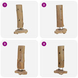 Wine Rack for 8 Bottles 40x30x80 cm Solid Teak Wood