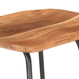 Bar Stools 4 pcs Solid Acacia Wood