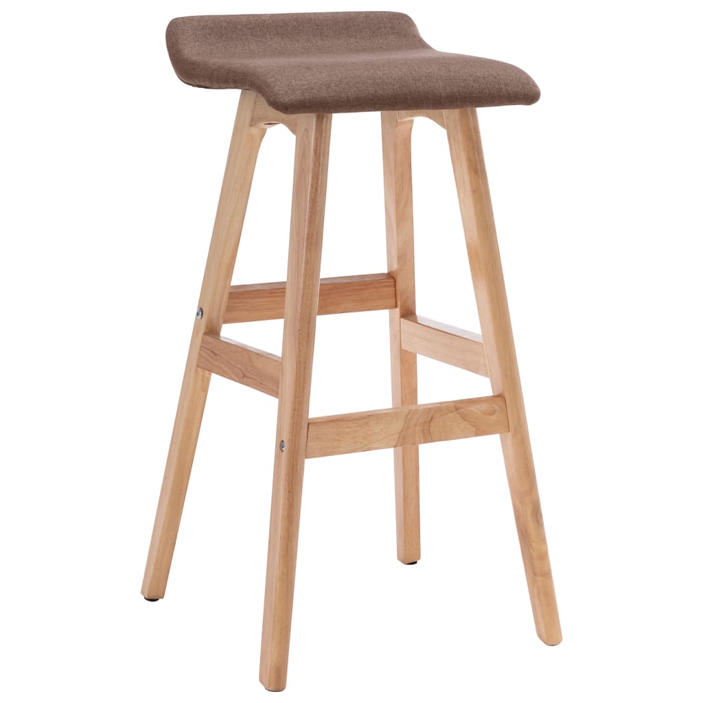Bar Stool Light Grey Fabric