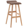 Bar Stool Light Grey Fabric