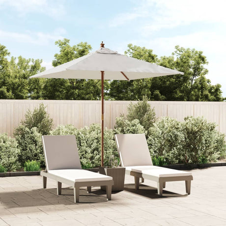 Garden Parasol with Wooden Pole Anthracite 198x198x231 cm