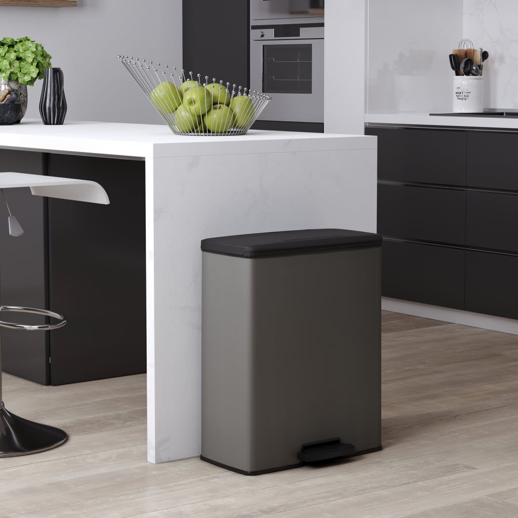 Curver Duo Pedal Bin Deco 23L+23L