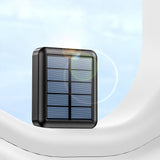 Solar-Powered 5000mAh Power Bank - USB Charger with Cables for Camping & Trave