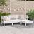 4 Piece Garden Lounge Set Solid Pinewood Honey Brown