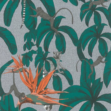 Noordwand Wallpaper Topchic Monkey Jungle Leaves