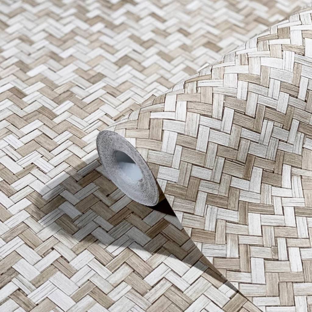 Noordwand Wallpaper Botanica Rattan Wickerwork