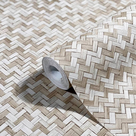 Noordwand Wallpaper Botanica Rattan Wickerwork