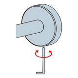 Kleine Wolke Towel Ring Meo Silver
