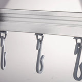 Ridder Universal Corner Shower Curtain Rail With Hooks Chrome 52500