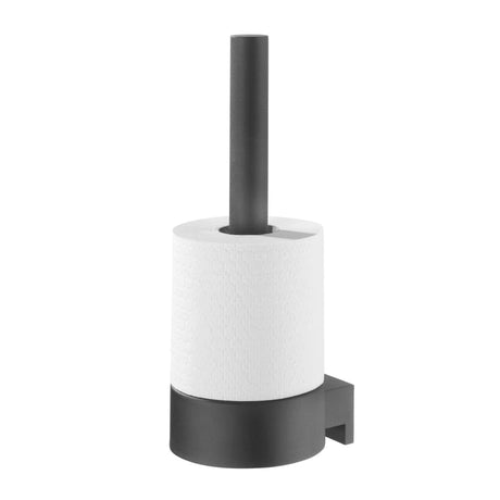 Tiger Spare Toilet Roll Holder &quot;Bold&quot; Matt Black