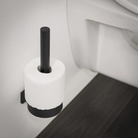 Tiger Spare Toilet Roll Holder &quot;Bold&quot; Matt Black