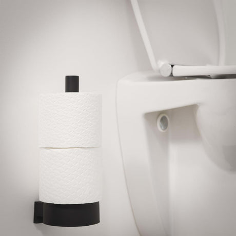 Tiger Spare Toilet Roll Holder &quot;Bold&quot; Matt Black
