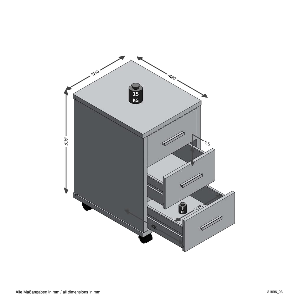 Fmd Mobile Drawer Cabinet