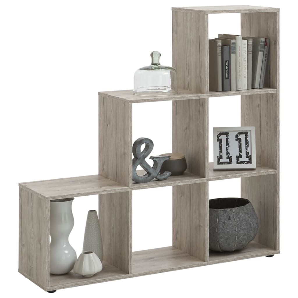Room Divider with 6 Compartments 104.3x32.6x106.5 cm Sand Oak