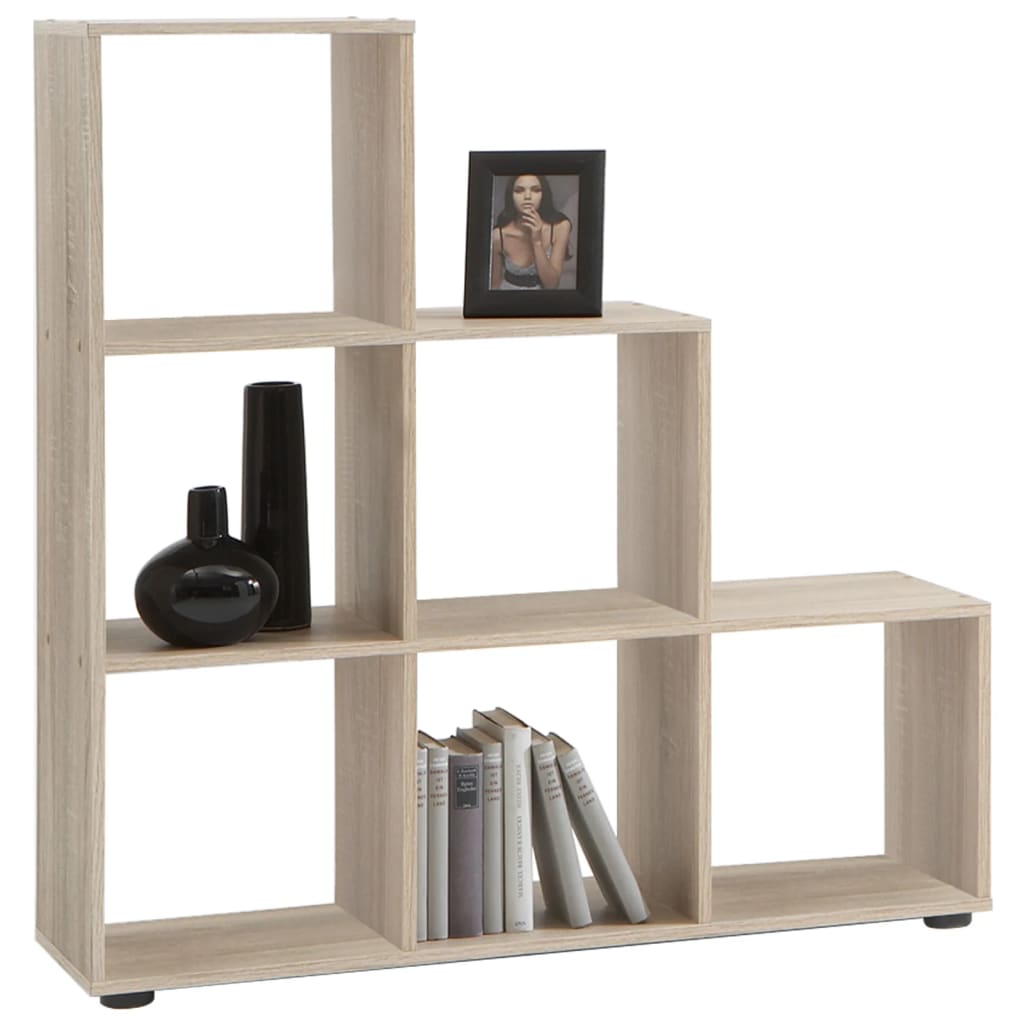 Room Divider with 6 Compartments 104.3x32.6x106.5 cm Sand Oak