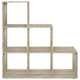 Room Divider with 6 Compartments 104.3x32.6x106.5 cm Sand Oak