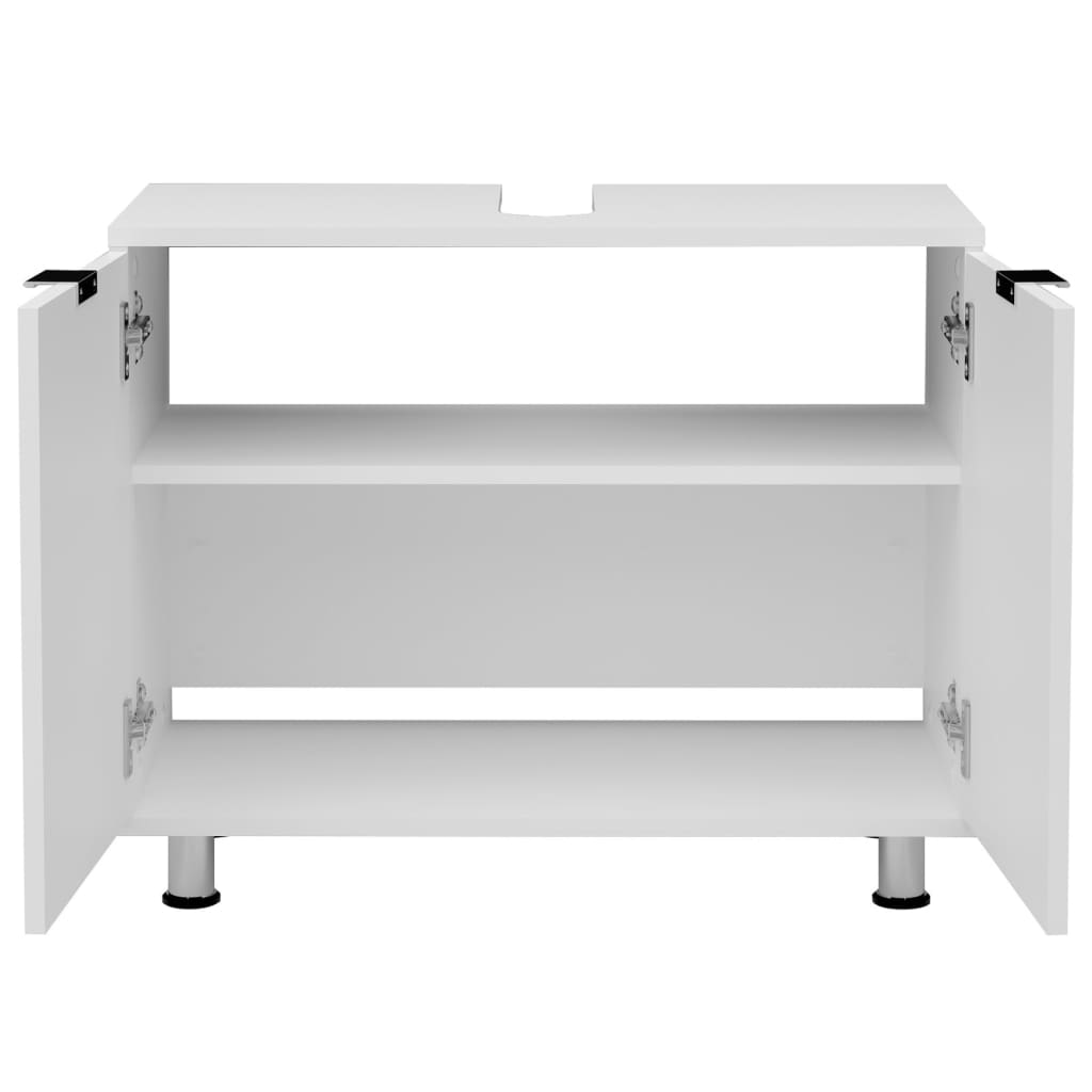 Fmd Under-Sink Bathroom Cabinet 70X32.9X49.5 Cm White