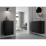 Fmd Dresser With Drawer And Doors 89.1X31.7X81.3 Cm Black