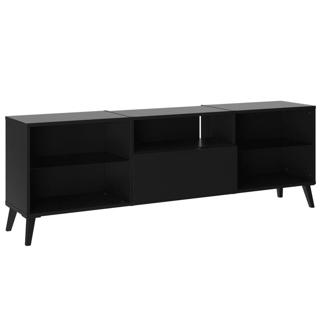 TV Cabinet 153.5x31.7x52 cm Black
