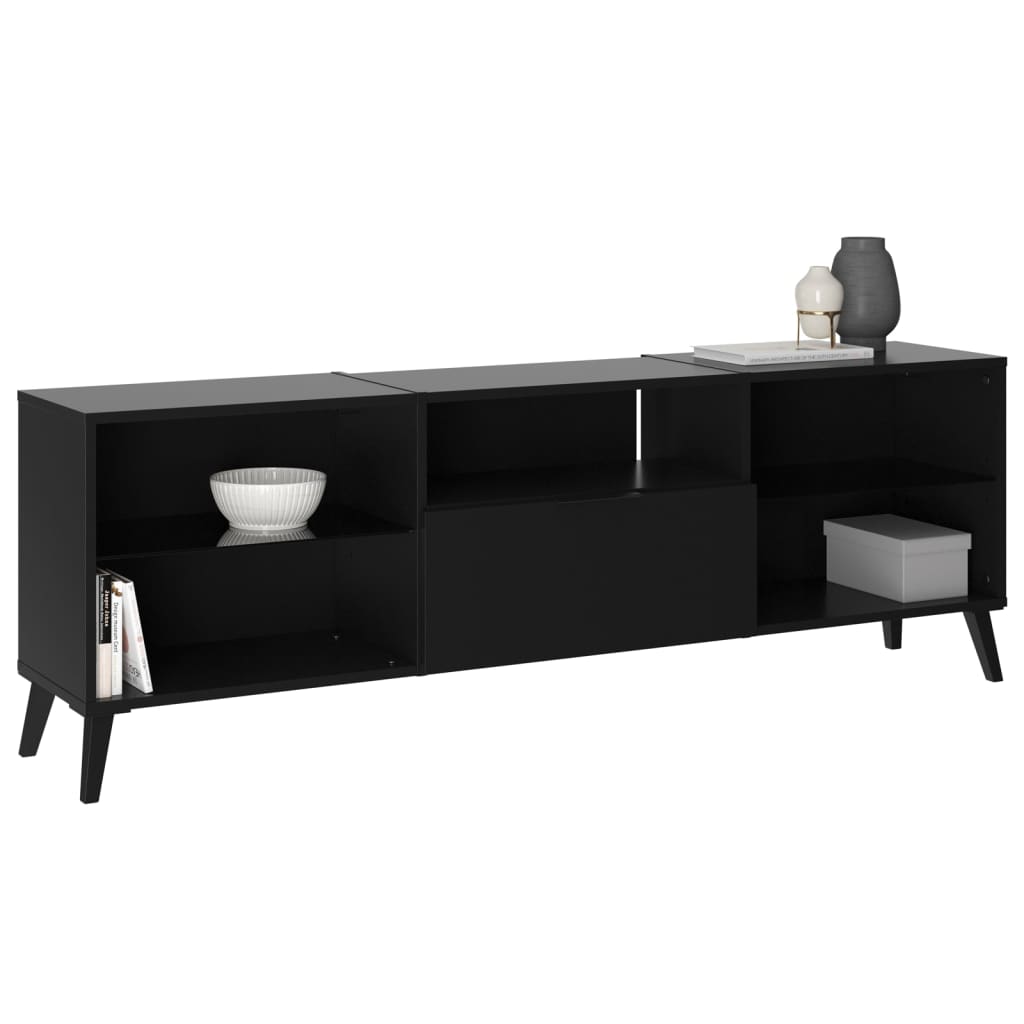 TV Cabinet 153.5x31.7x52 cm Black