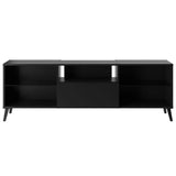 TV Cabinet 153.5x31.7x52 cm Black