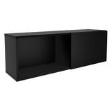 Fmd Wall-Mounted Coat Rack With Compartment 99.1X27.2X33 Cm Black