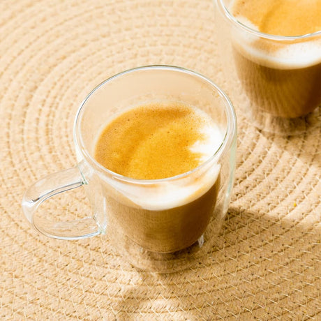 Hi Cappuccino Glass Set 2 Pcs 270 Ml Transparent