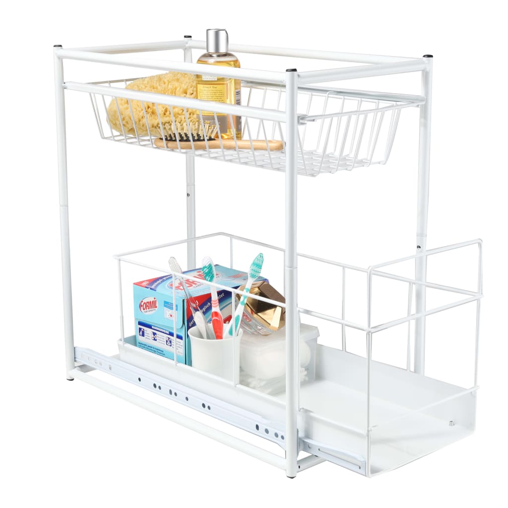 Hi 2-Tier Storage Drawer White