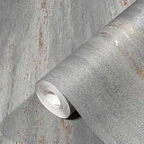 Noordwand Wallpaper Topchic Stripes Effect Metallic Grey