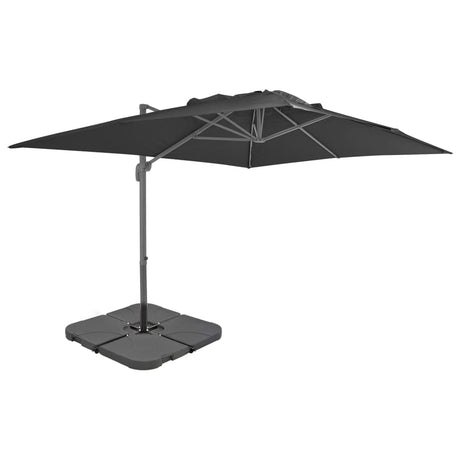 Garden Parasol with Portable Base Taupe