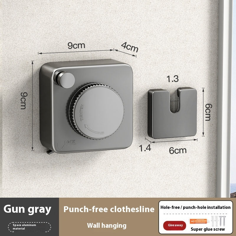 Retractable Clothesline - Indoor & Outdoor, Space-Saving Design (4.2m/4.8m)