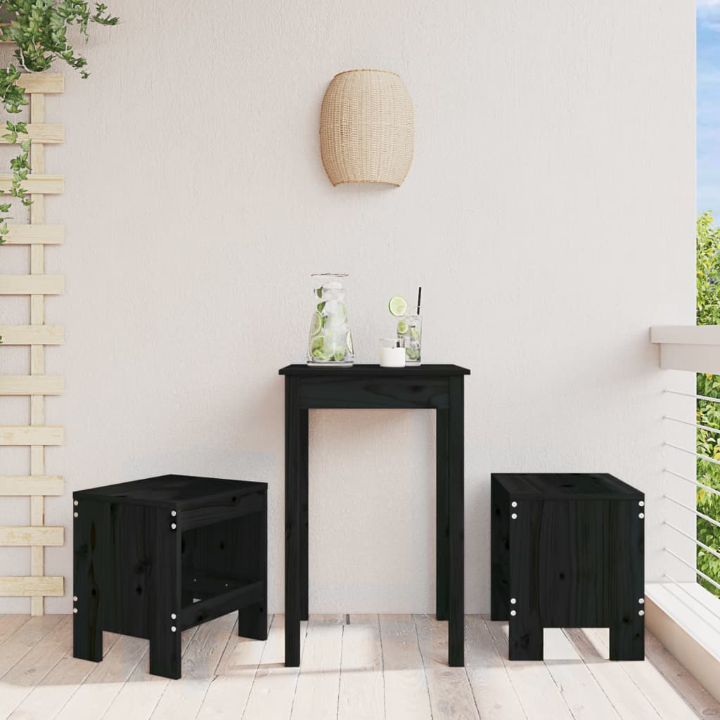 Bar Stools 2 pcs 40x36x75 cm Solid Wood Pine