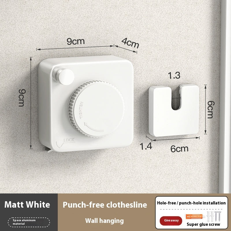 Retractable Clothesline - Indoor & Outdoor, Space-Saving Design (4.2m/4.8m)