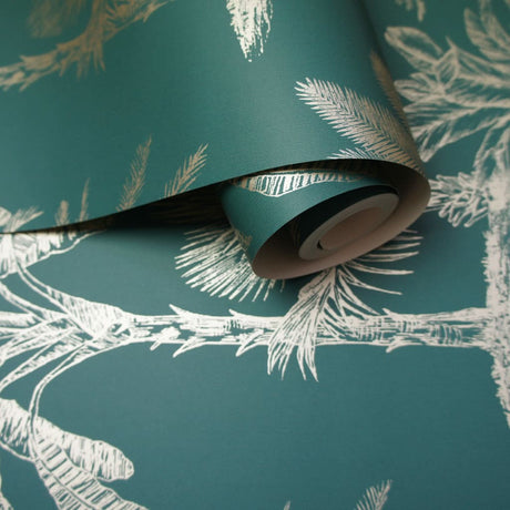 Dutch Wallcoverings Wallpaper Tropical Trees
