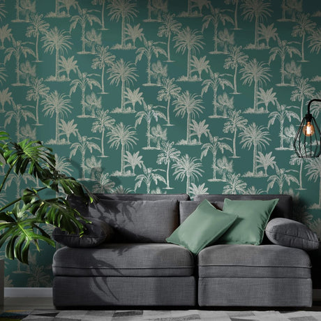Dutch Wallcoverings Wallpaper Tropical Trees