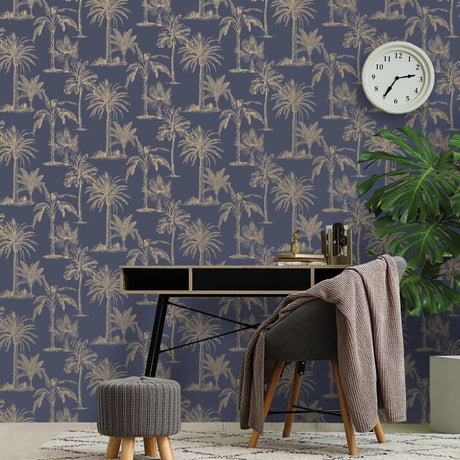 Dutch Wallcoverings Wallpaper Tropical Trees