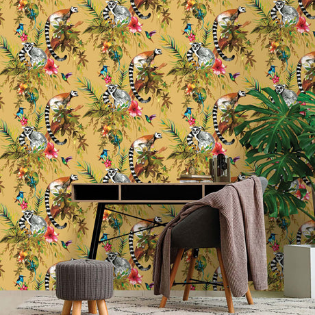 Dutch Wallcoverings Wallpaper Lemur