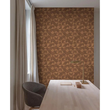 Noordwand Wallpaper Topchic Graphic Shapes Facet Metallic