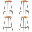 Bar Stools 4 pcs Solid Acacia Wood