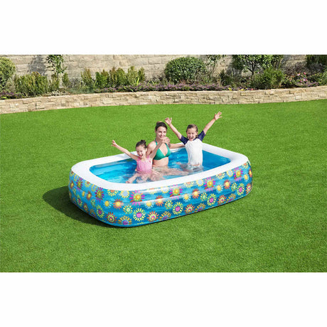 Bestway Inflatable Kids Pool Blue 229X152X56 Cm