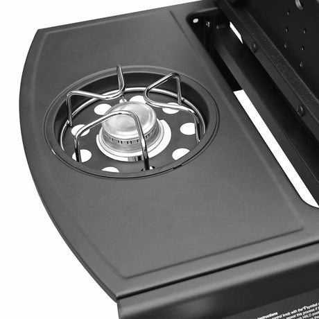 Gas Barbecue Grill 6+1 Cooking Zone Black and Silver