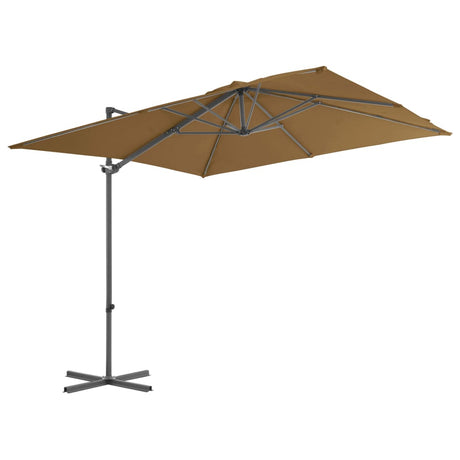 Garden Parasol with Portable Base Taupe