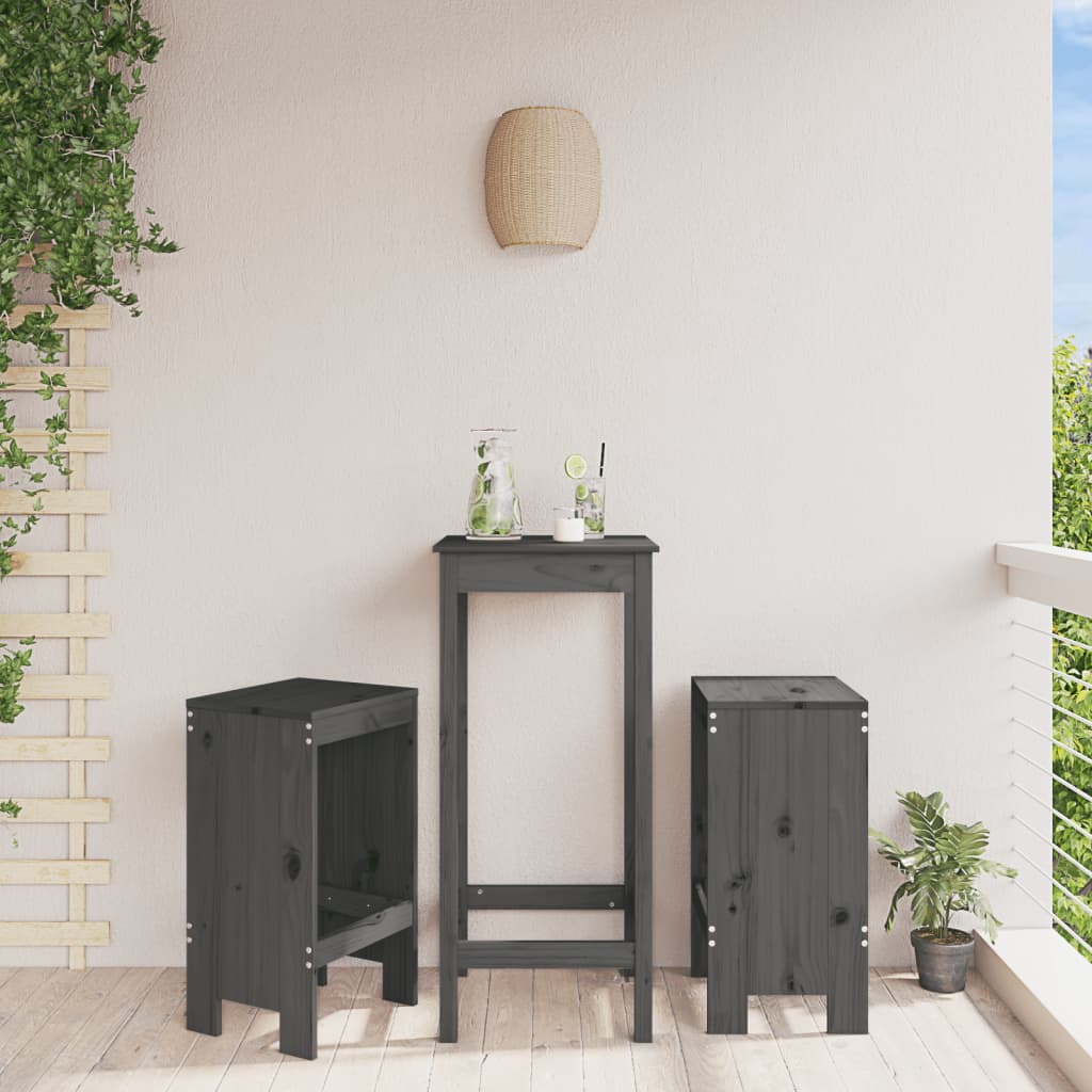 Bar Stools 2 pcs 40x36x75 cm Solid Wood Pine